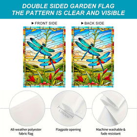 HOMETITUTE top sleeve flag for quick hanging on porches.
