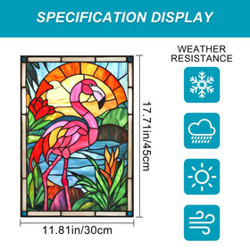 HOMETITUTE Tropical Flamingo Flag porch yard display for curb appeal
