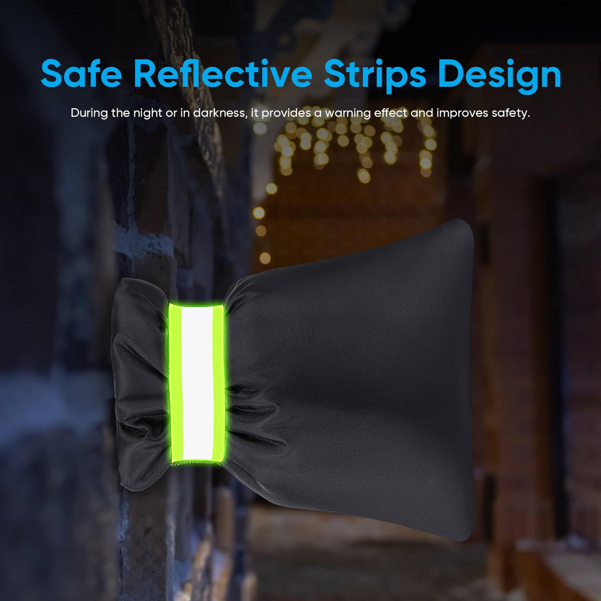 Hometopia reflective strip enhances night visibility for faucet location