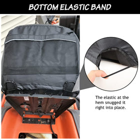 HOMEYA bottom elastic hem secures a tight, moisture-resistant fit