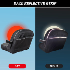 HOMEYA reflective strip enhances visibility during early morning mowing