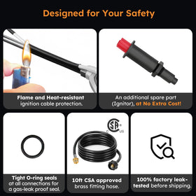 HomeyVenture propane torch doubles as kitchen blow torch and BBQ starter.
