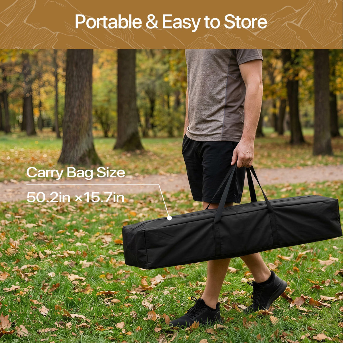 Homgava carrying bag included makes transport and storage easy.