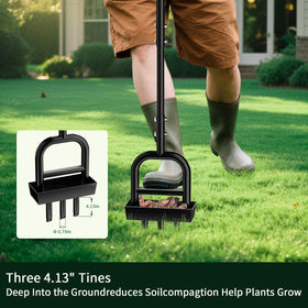 HOMIER cleaning tool doubles as a weeding tool for garden tasks