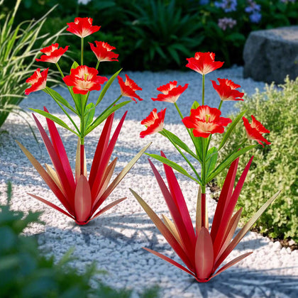 Homight metal agave plant outdoor decor showcases bold leaves for garden appeal.
