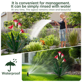 Homight waterproof metal finish endures rain and snow for year-round display.