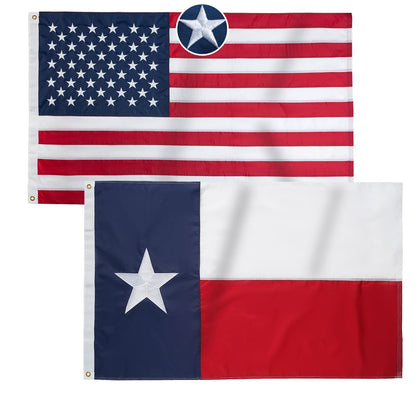 Homissor American flag 3x5 outdoor embroidery for durable outdoor display.