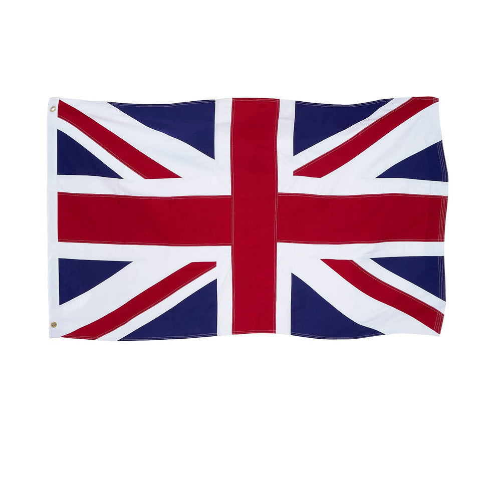 Homissor British Flag 3x5 Union Jack embroidered for durable outdoor display
