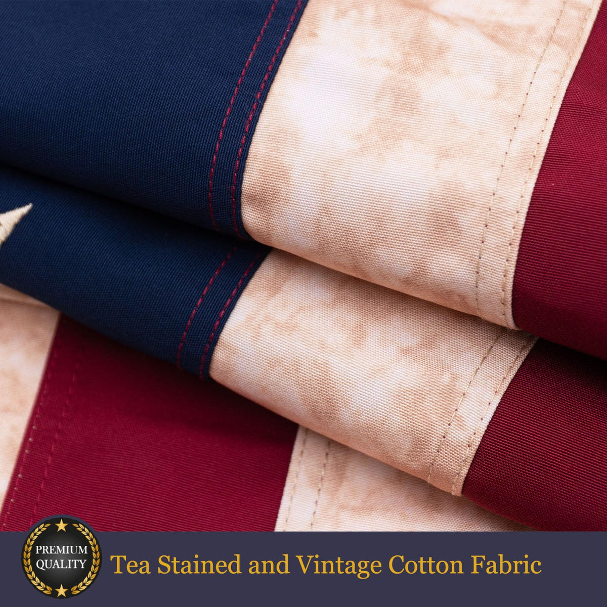 Canvas header and brass grommets on the Homissor flag ease mounting.