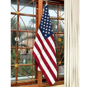 Homissor flag suitable for indoor and outdoor patriotic displays.
