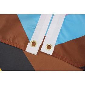 Vibrant, long-lasting colors on both sides of the Homissor progress flag