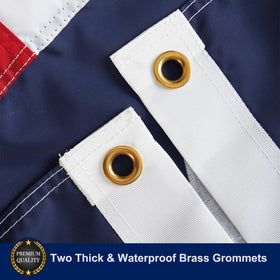 Homissor flag colors stay bright and flutter gracefully in the breeze.