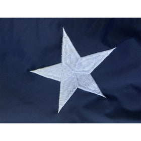 Homissor flag with dual brass grommets for easy hanging.