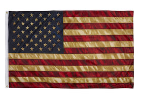 Homissor vintage american flag tea print wall decor with rustic charm