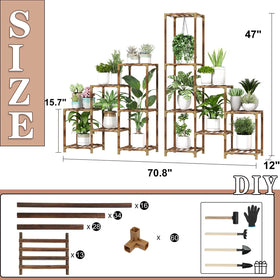 HOMKIRT gardening tools and gloves included with stand.