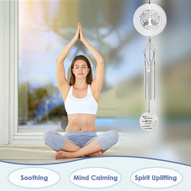 HOMKULA wind chimes close-up of soothing tones and finish.