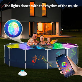 Homly 4000mAh battery-powered light for extended outdoor pool decor