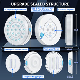 Homly waterproof underwater LED light designed for underwater use and long-range control