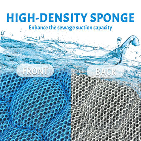 Homlynn 2-pack hot tub sponge set shown in packaging for easy replacement and consistent cleaning