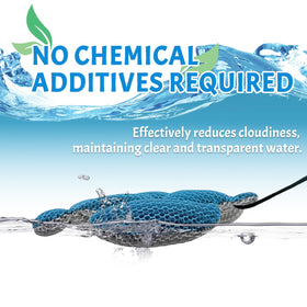 Homlynn natural absorption sponge demonstrates removal of body oils and lotions for fresher tub water