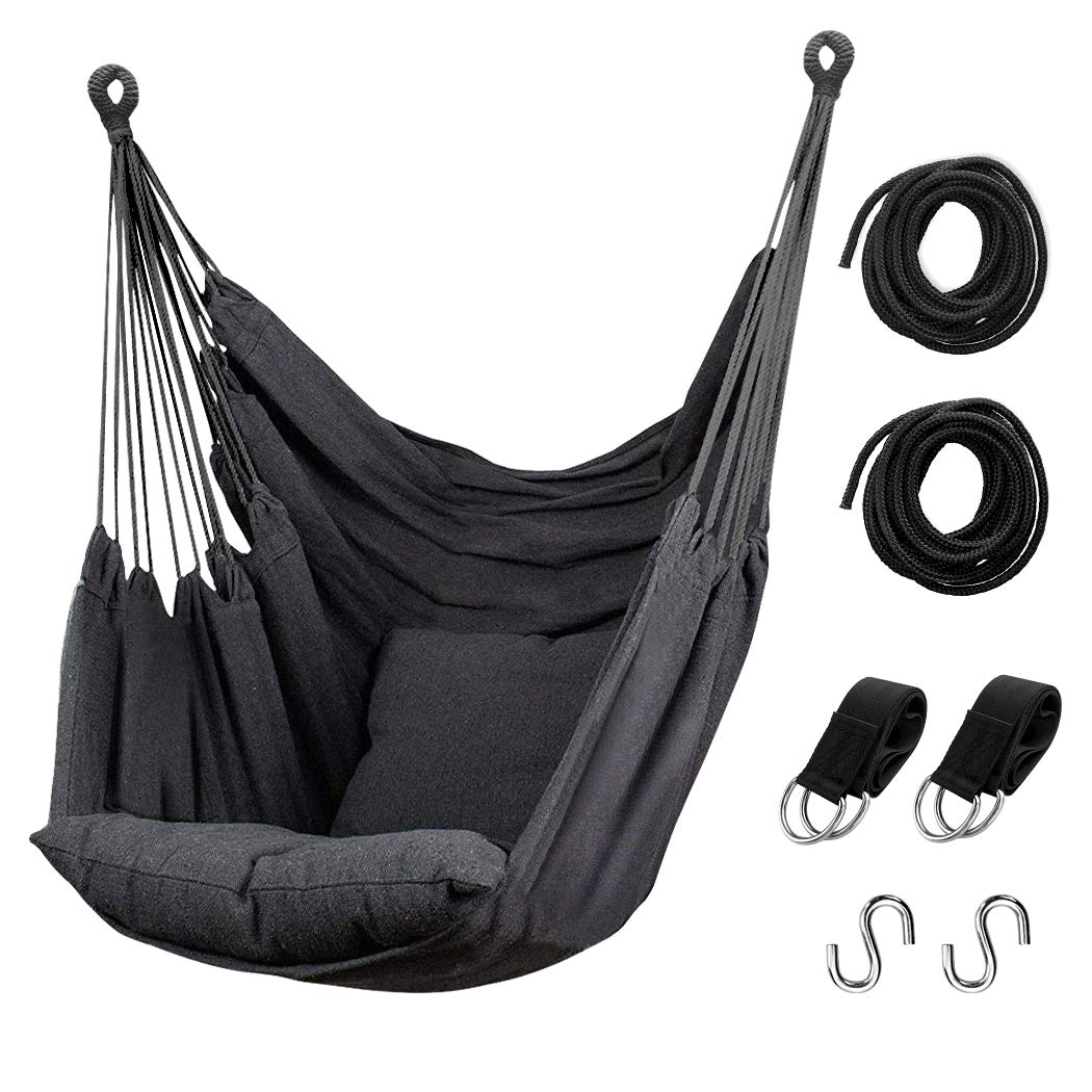 Hommtina hammock chair pocket for outdoor lounging