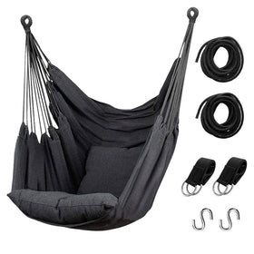 Hommtina hammock chair pocket for outdoor lounging