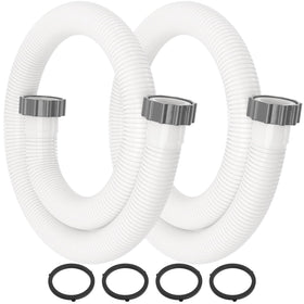 HOMNUTS pool hose 1.5-inch 59-inch two-pack for above-ground pools improves filtration setup