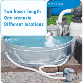 HOMNUTS pool hose compatible with Coleman and lawn irrigation contexts