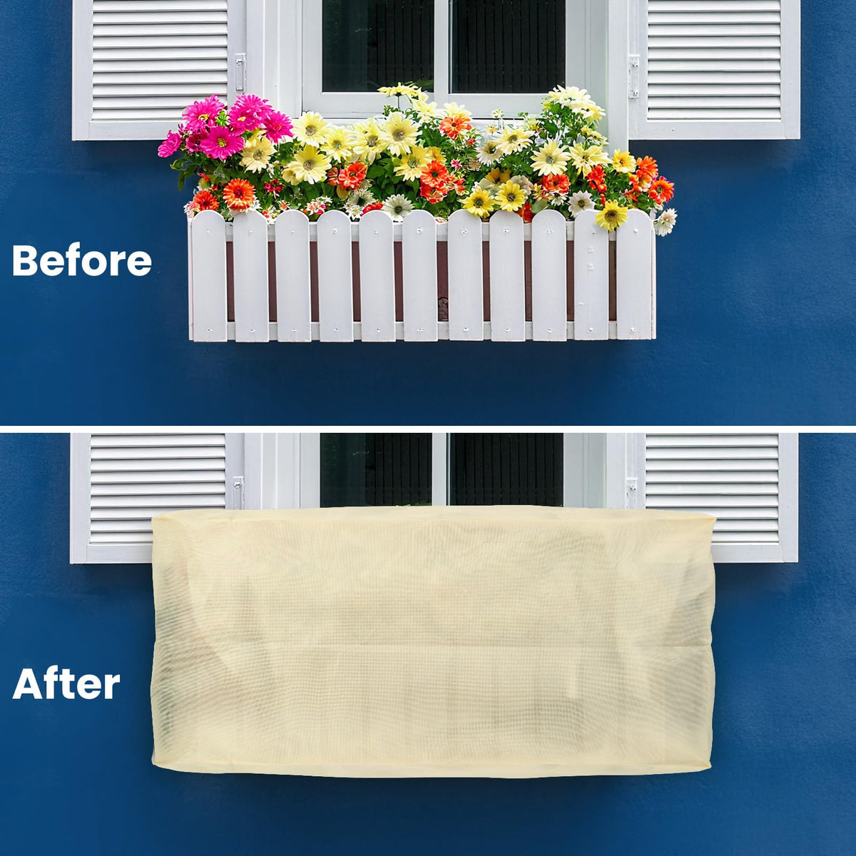 Homoda two covers packaged for quick garden protection.