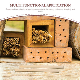 Homoyoyo pollinator habitat tubes designed to support garden pollination.