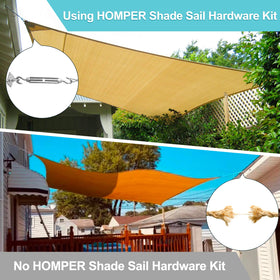 HOMPER M6 pad eyes shown pre-installed for robust anchor points