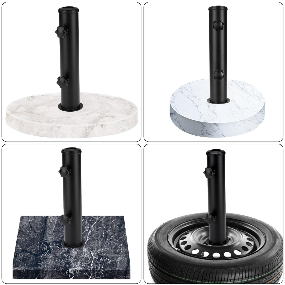 Hompoem pvc sleeve 38mm fits 1.5 inch poles for versatility.