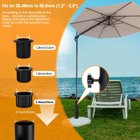Hompoem pvc sleeve 48mm fits 1.88 inch poles for larger setups.