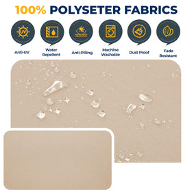 HOMREST cushion covers closed with smooth zippers for easy installation