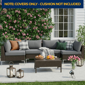 HOMREST grey color option complements modern patios and furniture.
