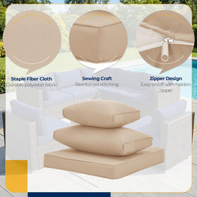 Durable outdoor fabric from HOMREST resists sun fade and keeps color vibrant