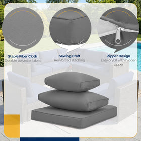 HOMREST all-weather slipcovers guard foam against dirt and daily wear.