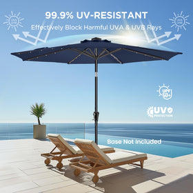 HOMSHADE UPF50+ canopy blocks UVA and UVB rays effectively.