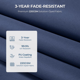 HOMSHADE crank-tilt mechanism allows easy adjustment with smooth operation.