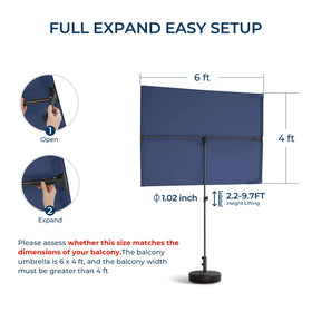HOMSHADE rectangular canopy blocks UV rays with UPF50+ protection.