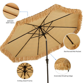 HOMSHADE reinforced 1.5-inch pole for stable outdoor use