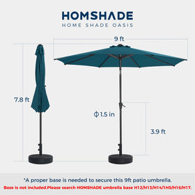 HOMSHADE shadow on patio demonstrates ample coverage for gatherings.