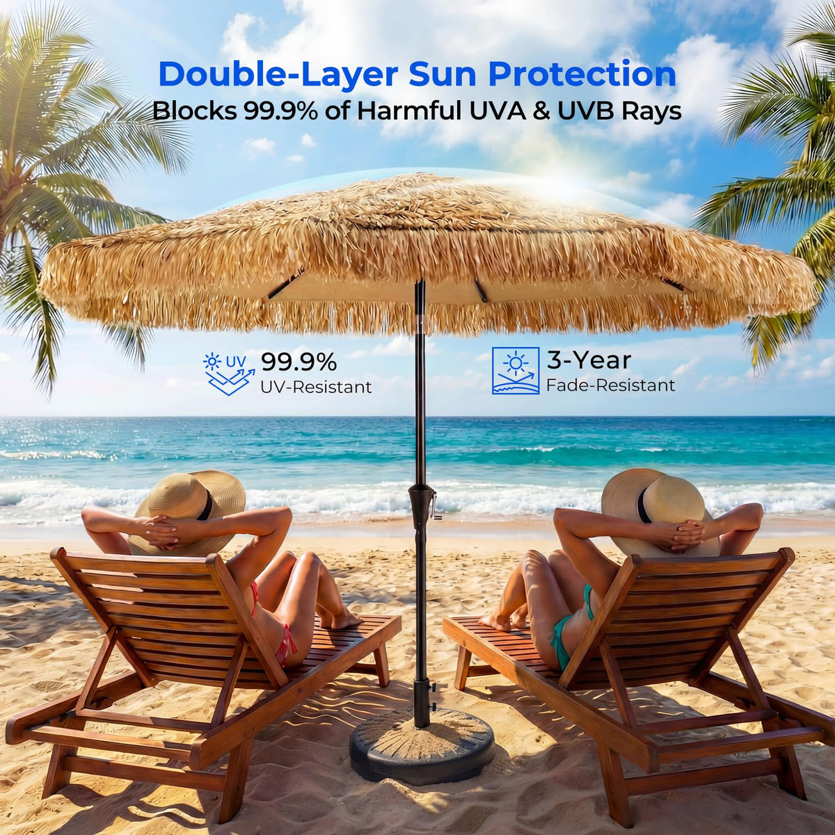 HOMSHADE 45-degree tilt function adjusts shade as sun moves