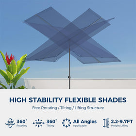 HOMSHADE tilting function lets you chase sun and shade.