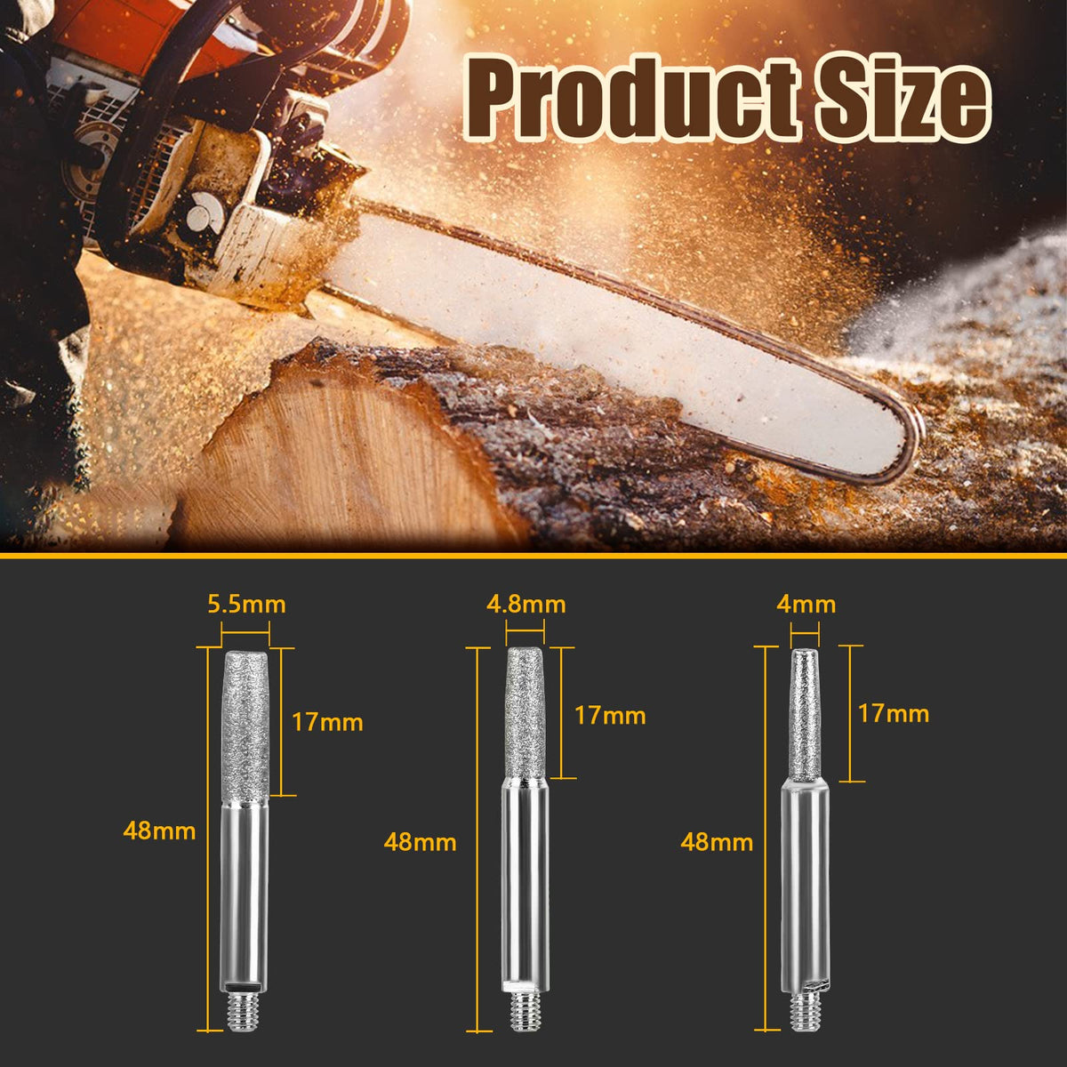 HOMSHIAM diamond sharpening wheel 5.5mm for large saws and quick grinding
