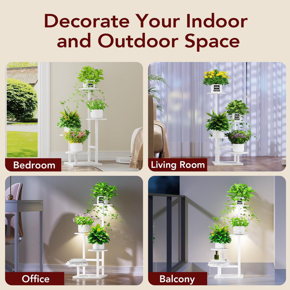 Homsorout bottom rail adds extra pot security.