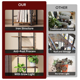 Homsorout display for succulents and flowers helps organize greenery with style