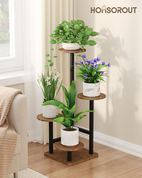 Easy-assembly kit for Homsorout plant stand with guided setup