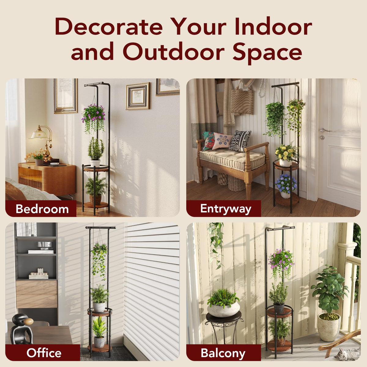 Homsorout space-saving design maximizing vertical plant display