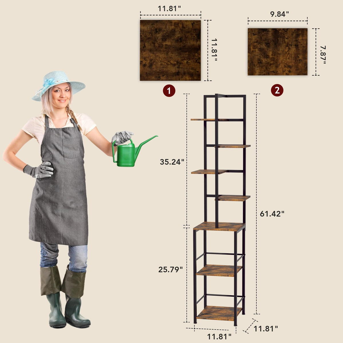 Homsorout sturdy metal frame provides reliable support and contemporary look